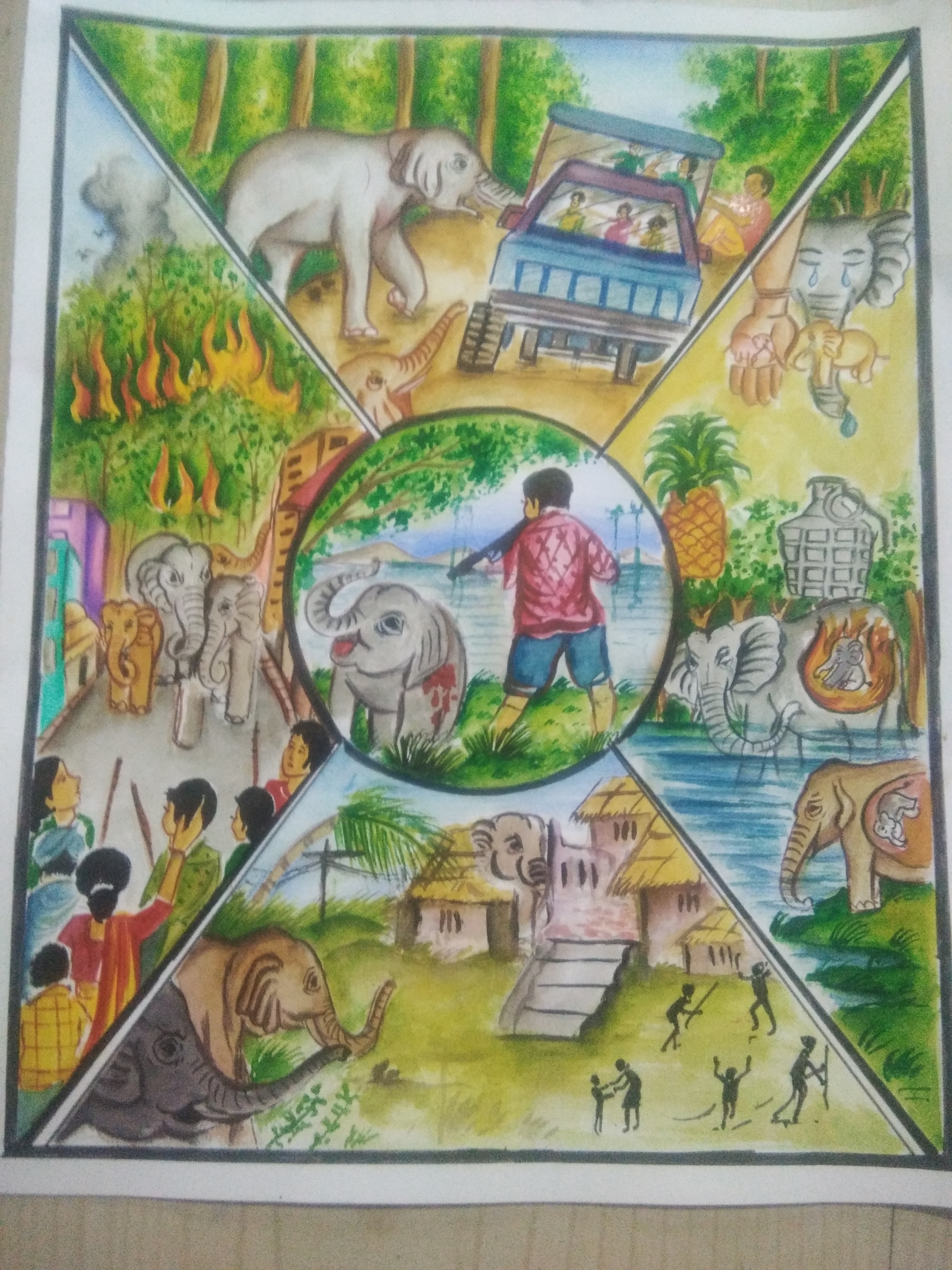 World Elephant Day 2021 :: Painting Competition Merit List World Elephant Day 2021 :: Painting Competition Merit List